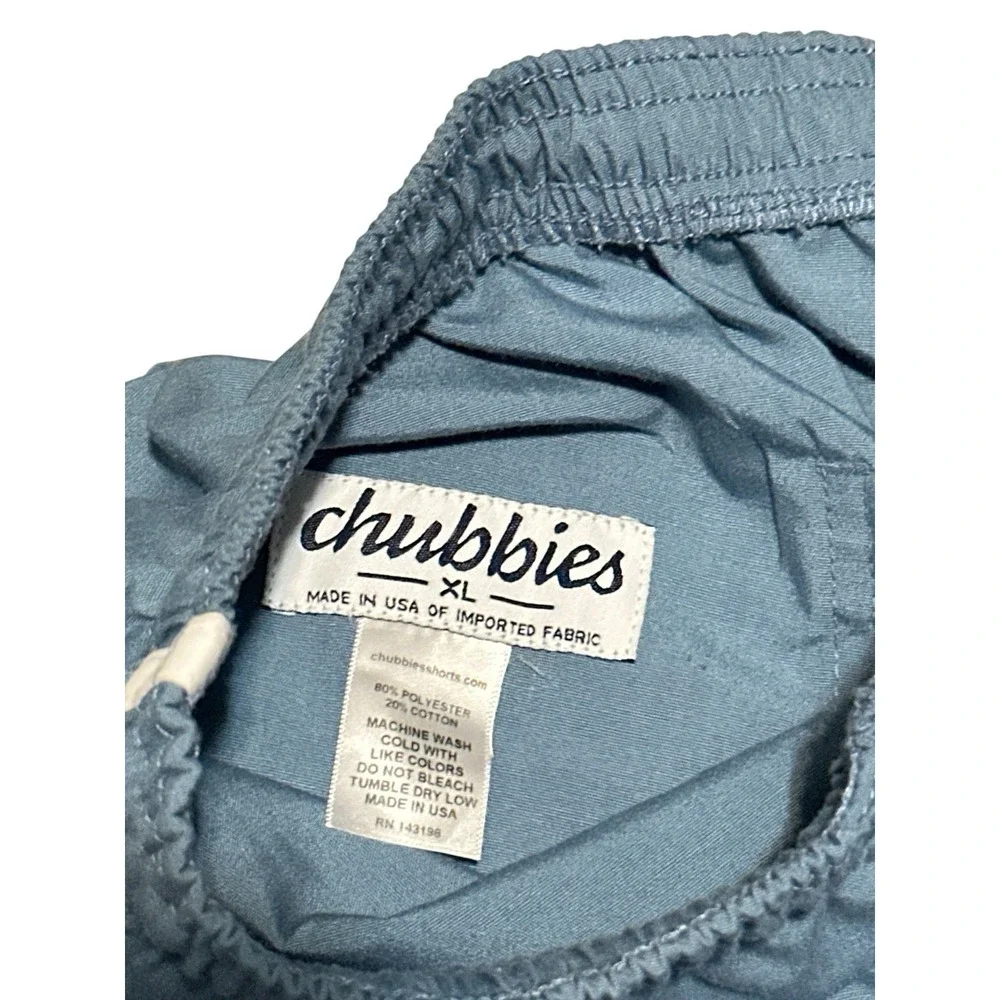 Vintage Chubbies Men's‎ Blue Shorts Size XL 80% Polyester 20% Cotton Made In USA